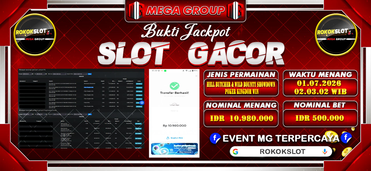 Bukti JP situs Rokokslot hari Rabu, 01 Juli 2026